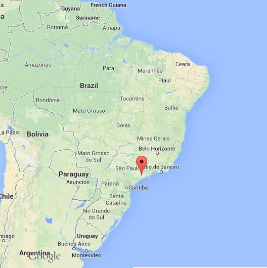non da Sao Paulo baten gainean dago mapa