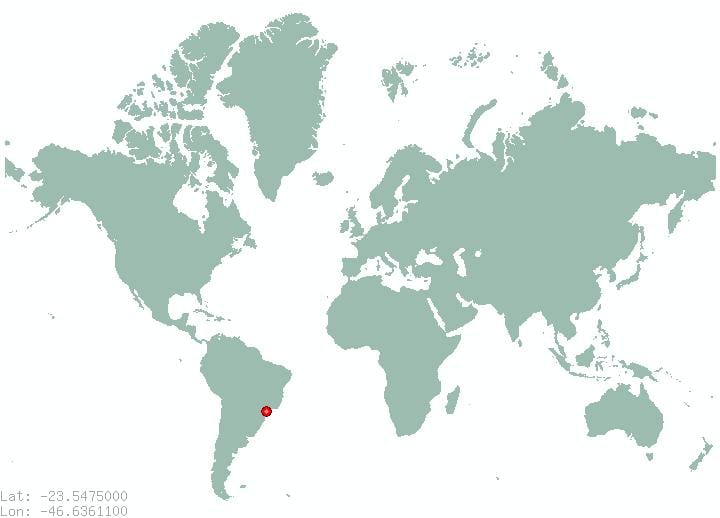 non da Sao Paulo baten gainean dago mapa