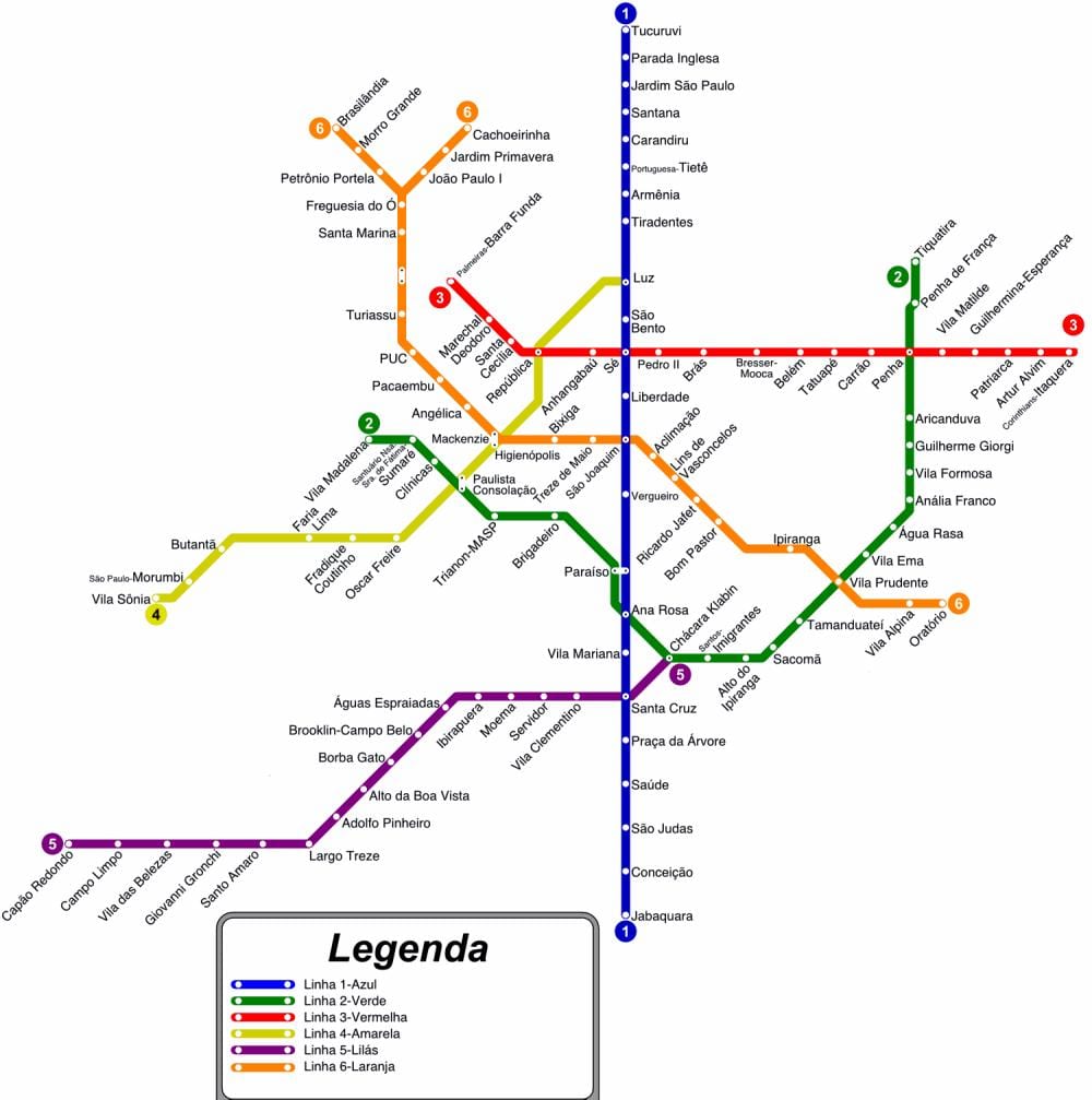 mapa Sao Paulo hodi