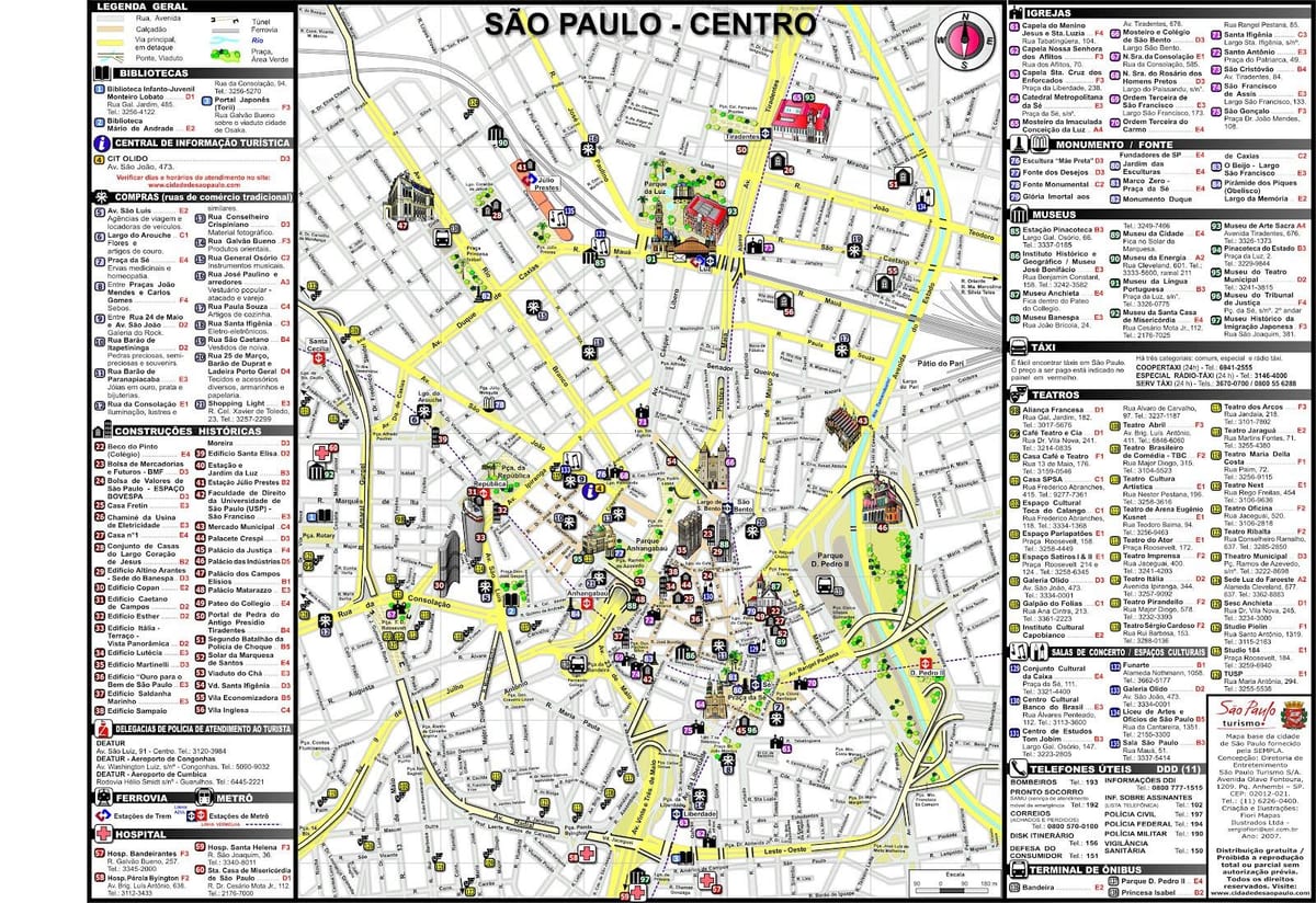 São Paulo leku-mapa