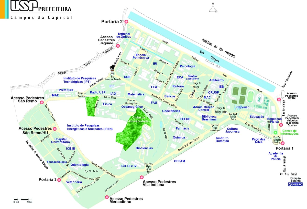 Sao Pauloko eskola mapa